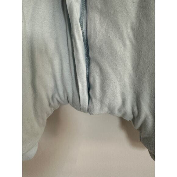 Light Blue Size 3 to 6 months Baby Boy Zip Love Cat Sleepsuit One Piece FLAWED - Picture 6 of 10